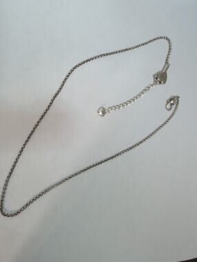 Brighton Plain Necklace Adjustable-Add Charms! Some fading on chain